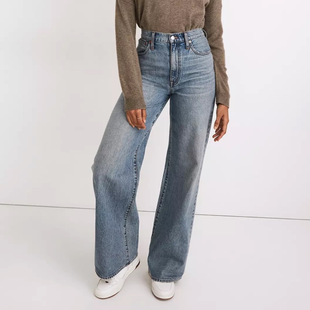 Madewell Superwide-Leg Jeans in Eastchester Wash